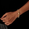 image:imageCicy Bell Beaded Bracelets for Women 18k Gold Plated Initial Letter BraceletGold M