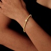 image:imageCicy Bell Beaded Bracelets for Women 18k Gold Plated Initial Letter BraceletGold S