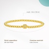 image:imageCicy Bell Beaded Bracelets for Women 18k Gold Plated Initial Letter BraceletGold S