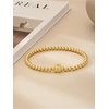 image:imageCicy Bell Beaded Bracelets for Women 18k Gold Plated Initial Letter BraceletGold S