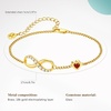 image:imageCicy Bell Birthstone Bracelet for Women 18K Gold Plated Jewelry Gift01JanGarnet Red
