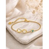 image:imageCicy Bell Birthstone Bracelet for Women 18K Gold Plated Jewelry Gift12DecTurquoise Blue