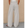 image:imageCicy Bell Womens Barrel Dress Pants High Waisted Wide Leg Work TrousersApricot