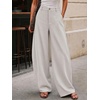 image:imageCicy Bell Womens Barrel Dress Pants High Waisted Wide Leg Work TrousersApricot