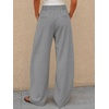 image:imageCicy Bell Womens Barrel Dress Pants High Waisted Wide Leg Work TrousersGrey