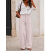 image:imageCicy Bell Womens Barrel Dress Pants High Waisted Wide Leg Work TrousersLight Pink