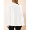 image:imageCicy Bell Womens Velvet Cape Blazer Split Long Sleeve Open Front JacketWhite