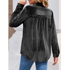 image:imageCicy Bell Womens Velvet Shirts Casual Long Sleeve Tops Fall Shacket JacketBlack