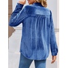 image:imageCicy Bell Womens Velvet Shirts Casual Long Sleeve Tops Fall Shacket JacketBlue