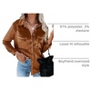 image:imageCicy Bell Womens Velvet Shirts Casual Long Sleeve Tops Fall Shacket JacketBrown