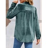 image:imageCicy Bell Womens Velvet Shirts Casual Long Sleeve Tops Fall Shacket JacketDark Green