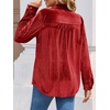 image:imageCicy Bell Womens Velvet Shirts Casual Long Sleeve Tops Fall Shacket JacketRed