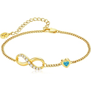 image:imageCicy Bell Birthstone Bracelet for Women 18K Gold Plated Jewelry Gift12DecTurquoise Blue