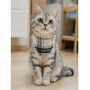 image:imageCicy Bell Dog Collars Breakaway Bow Tie Bell Kitten Bandana SetWhite Plaid