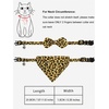 image:imageCicy Bell Dog Collars Breakaway Bow Tie Bell Kitten Bandana SetYellow Leopard Print