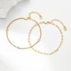 image:imageCicy Bell Ankle Bracelets for Women 18K Gold Layered Anklets Non TarnishGold