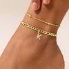 image:imageCicy Bell Ankle Bracelets for Women 18K Gold Layered Anklets Non TarnishStyle AInitial K Gold