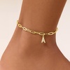 image:imageCicy Bell Ankle Bracelets for Women 18K Gold Layered Anklets Non TarnishStyle BInitial A Gold