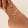 image:imageCicy Bell Ankle Bracelets for Women 18K Gold Layered Anklets Non TarnishStyle BInitial B Gold