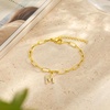 image:imageCicy Bell Ankle Bracelets for Women 18K Gold Layered Anklets Non TarnishStyle BInitial B Gold