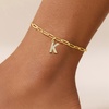 image:imageCicy Bell Ankle Bracelets for Women 18K Gold Layered Anklets Non TarnishStyle BInitial K Gold