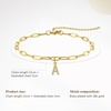 image:imageCicy Bell Ankle Bracelets for Women 18K Gold Layered Anklets Non TarnishStyle BInitial M Gold