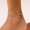 image:imageCicy Bell Ankle Bracelets for Women 18K Gold Layered Anklets Non TarnishStyle CGold A
