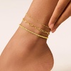 image:imageCicy Bell Ankle Bracelets for Women 18K Gold Layered Anklets Non TarnishStyle CGold A