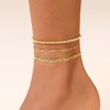 image:imageCicy Bell Ankle Bracelets for Women 18K Gold Layered Anklets Non TarnishStyle CGold C
