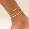 image:imageCicy Bell Ankle Bracelets for Women 18K Gold Layered Anklets Non TarnishStyle CGold D