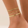 image:imageCicy Bell Ankle Bracelets for Women 18K Gold Layered Anklets Non TarnishStyle CGold E