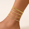 image:imageCicy Bell Ankle Bracelets for Women 18K Gold Layered Anklets Non TarnishStyle CGold F