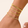 image:imageCicy Bell Ankle Bracelets for Women 18K Gold Layered Anklets Non TarnishStyle CGold F