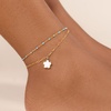 image:imageCicy Bell Ankle Bracelets for Women 18K Gold Layered Anklets Non TarnishStyle DFlowers Gold