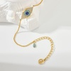 image:imageCicy Bell Ankle Bracelets for Women 18K Gold Layered Anklets Non TarnishStyleEvil Eye