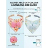 image:imageCicy Bell Cat Collars Breakaway with Bandana Accessories for Pet CollarsStyle A