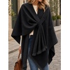 image:imageCicy Bell Womens Elegant Shawl Wraps Soft Open Front Poncho SweaterBlack