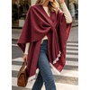 image:imageCicy Bell Womens Elegant Shawl Wraps Soft Open Front Poncho SweaterBurgundy