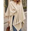 image:imageCicy Bell Womens Elegant Shawl Wraps Soft Open Front Poncho SweaterCreamywhite