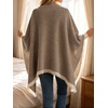 image:imageCicy Bell Womens Elegant Shawl Wraps Soft Open Front Poncho SweaterKhaki
