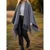 image:imageCicy Bell Womens Fringe Shawl Wraps Warm Fall Winter Sweaters 2026Grey