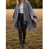 image:imageCicy Bell Womens Fringe Shawl Wraps Warm Fall Winter Sweaters 2026Grey
