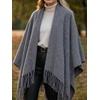 image:imageCicy Bell Womens Fringe Shawl Wraps Warm Fall Winter Sweaters 2026Grey