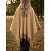 image:imageCicy Bell Womens Fringe Shawl Wraps Warm Fall Winter Sweaters 2026Khaki