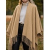 image:imageCicy Bell Womens Fringe Shawl Wraps Warm Fall Winter Sweaters 2026Khaki