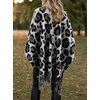 image:imageCicy Bell Womens Fringe Shawl Wraps Warm Fall Winter Sweaters 2026Leopard