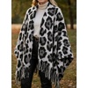 image:imageCicy Bell Womens Fringe Shawl Wraps Warm Fall Winter Sweaters 2026Leopard