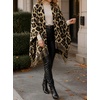 image:imageCicy Bell Womens Fringe Shawl Wraps Warm Fall Winter Sweaters 2026Leopard Brown