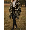 image:imageCicy Bell Womens Fringe Shawl Wraps Warm Fall Winter Sweaters 2026Leopard Brown