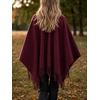 image:imageCicy Bell Womens Fringe Shawl Wraps Warm Fall Winter Sweaters 2026Wine Red